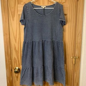 Jane and Delancey stripper short sleeve dress NWT